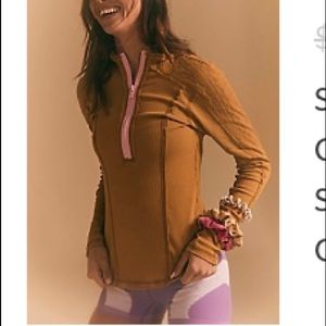 Free people half zip lightweight shirt size xs